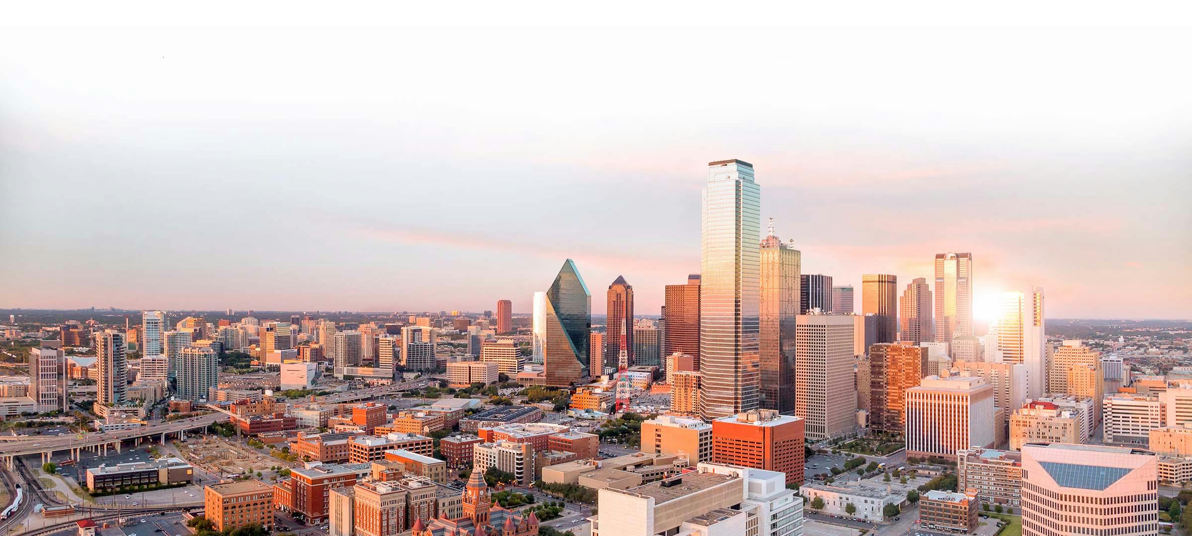Skyline city view of Dallas