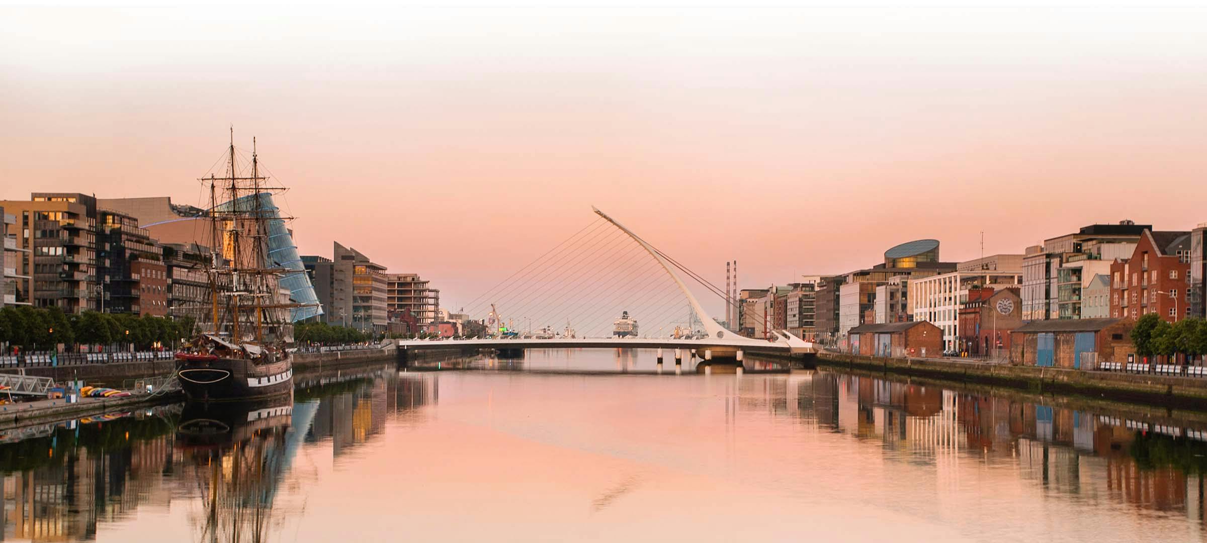 Skyline view of the city of Dublin