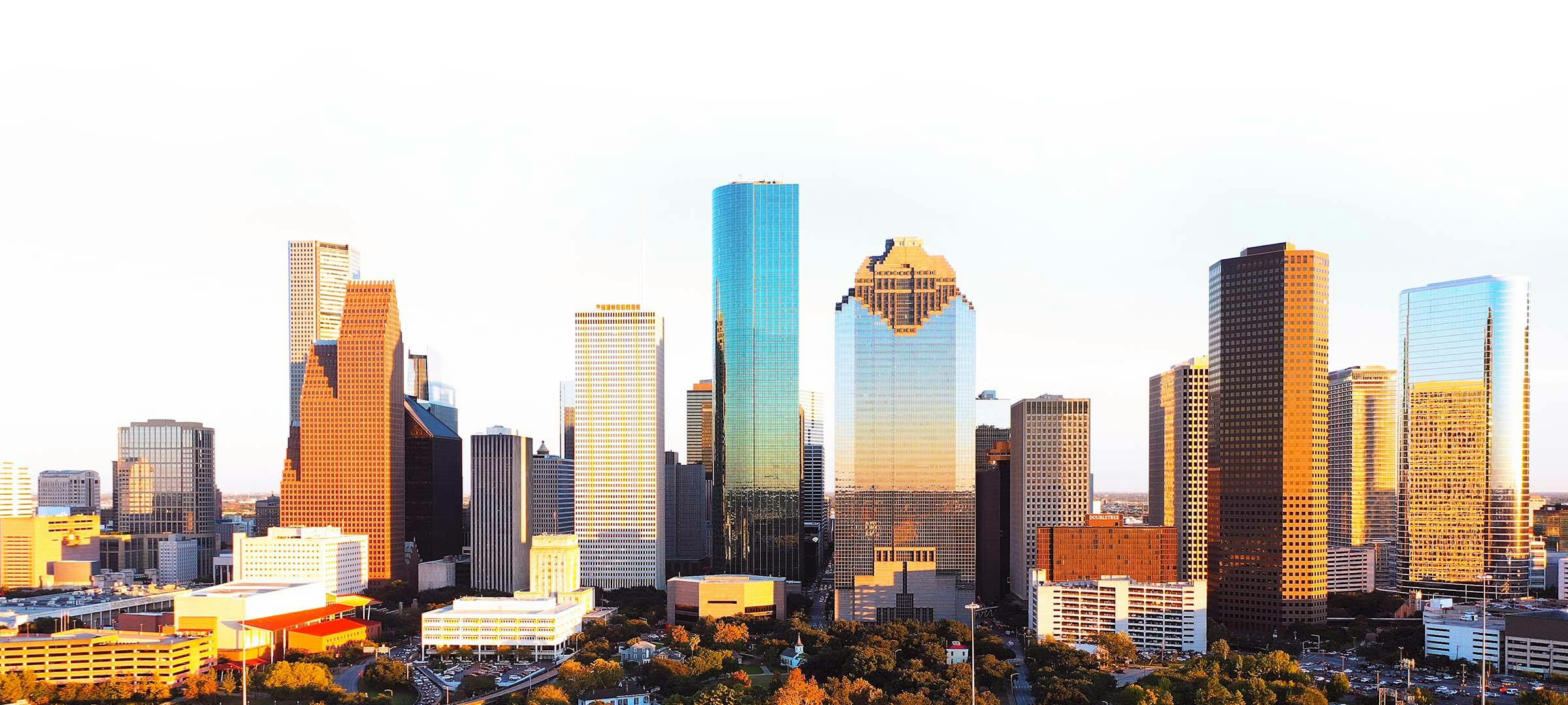 Skyline view of Houston city