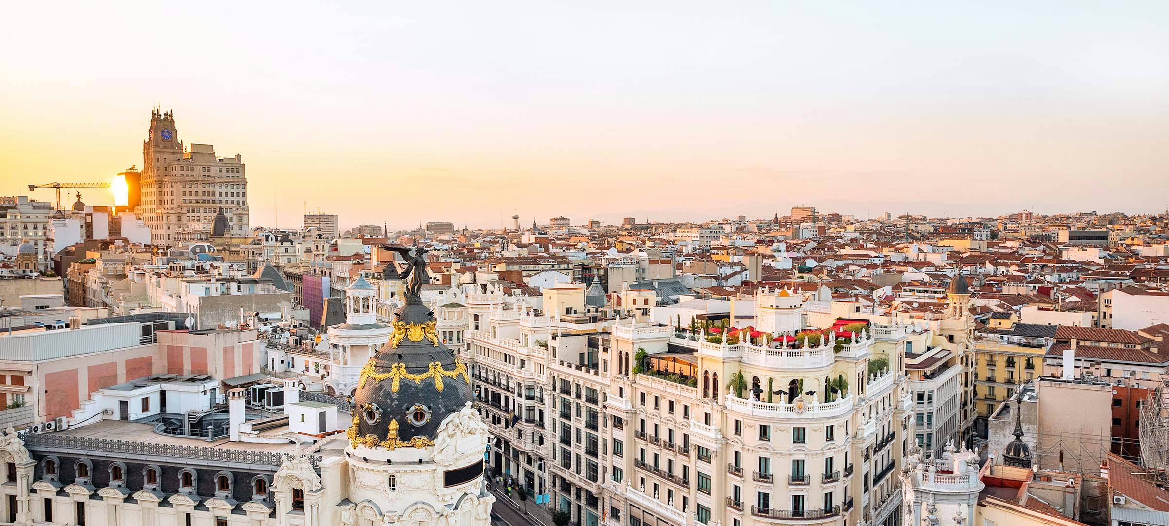 Skyline View of Madrid
