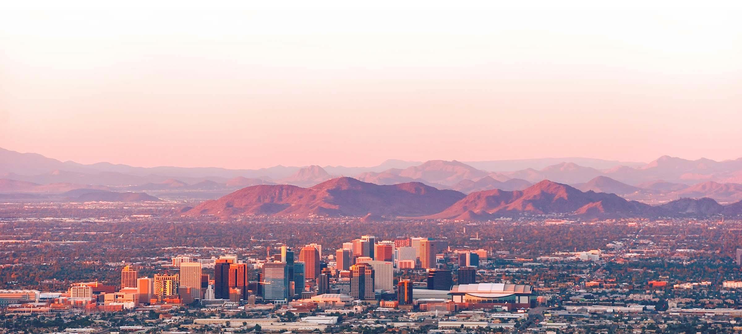 Skyline view of Phoenix