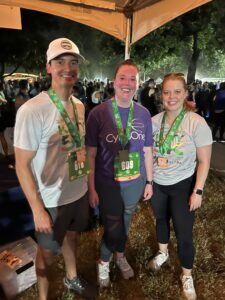 CyrusOne Employees Sara,Philip,Courtney at Katy Trail 5K