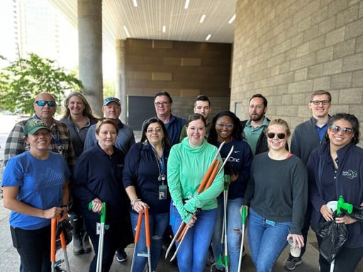 CyrusOne Employees at Dallas Park Clean Up